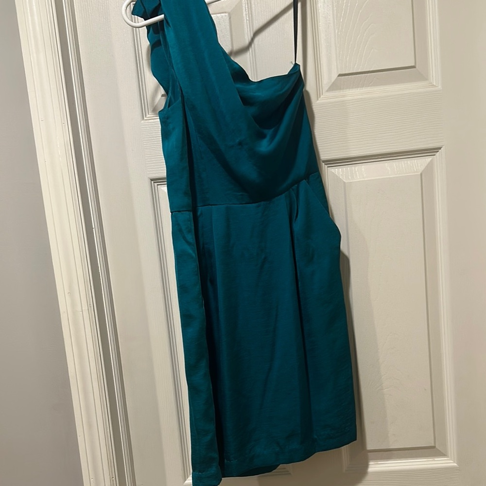 BCBGeneration Teal Asymmetrical Dress